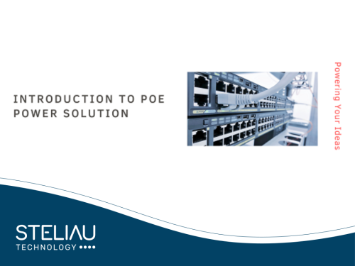 Product image Cincon Introduction to POE Power Solution