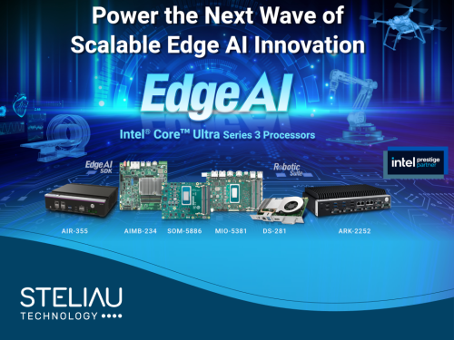Product image Edge computer with Intel® Core™ Ultra 3 powers industrial computing and industrial electronics, optimising real-time AI and operational efficiency.