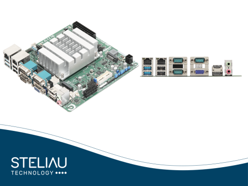 Product image Mini-ITX motherboard with Intel Alder Lake-N N97 for EDGE COMPUTER and INDUSTRIAL COMPUTING, DDR5, multiple INDUSTRIAL CONNECTORS, triple display and DC-In 9-28V.