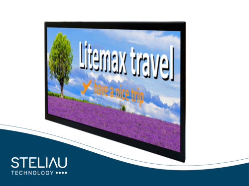 12.3” ultra-wide TFT LCD display, 1920x720 resolution, 1200 nits brightness, LED backlight, wide temperature range, low power use